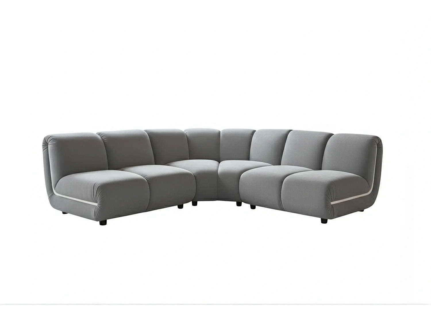 Modulares Sofa - Taupe Velvet - LAYLA