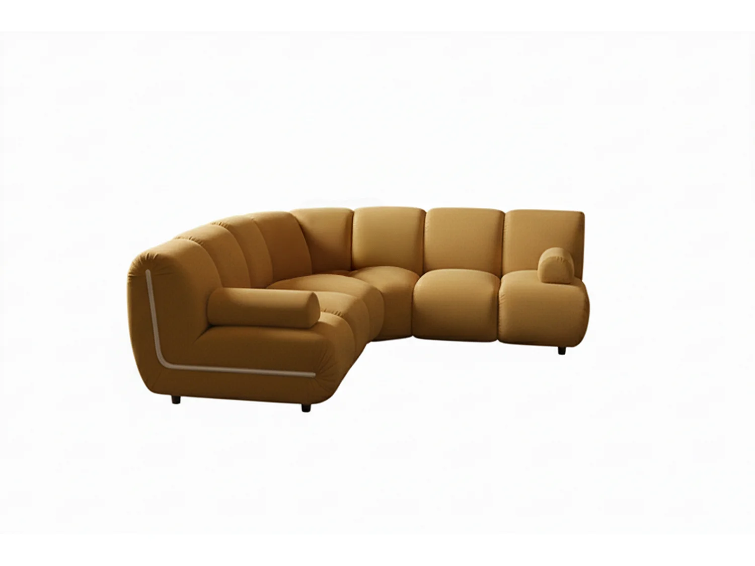 Modulares Sofa - Gelb Velvet - LAYLA