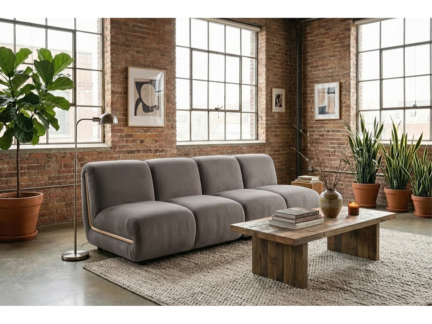 Sofá modular - topo terciopelo - LAYLA