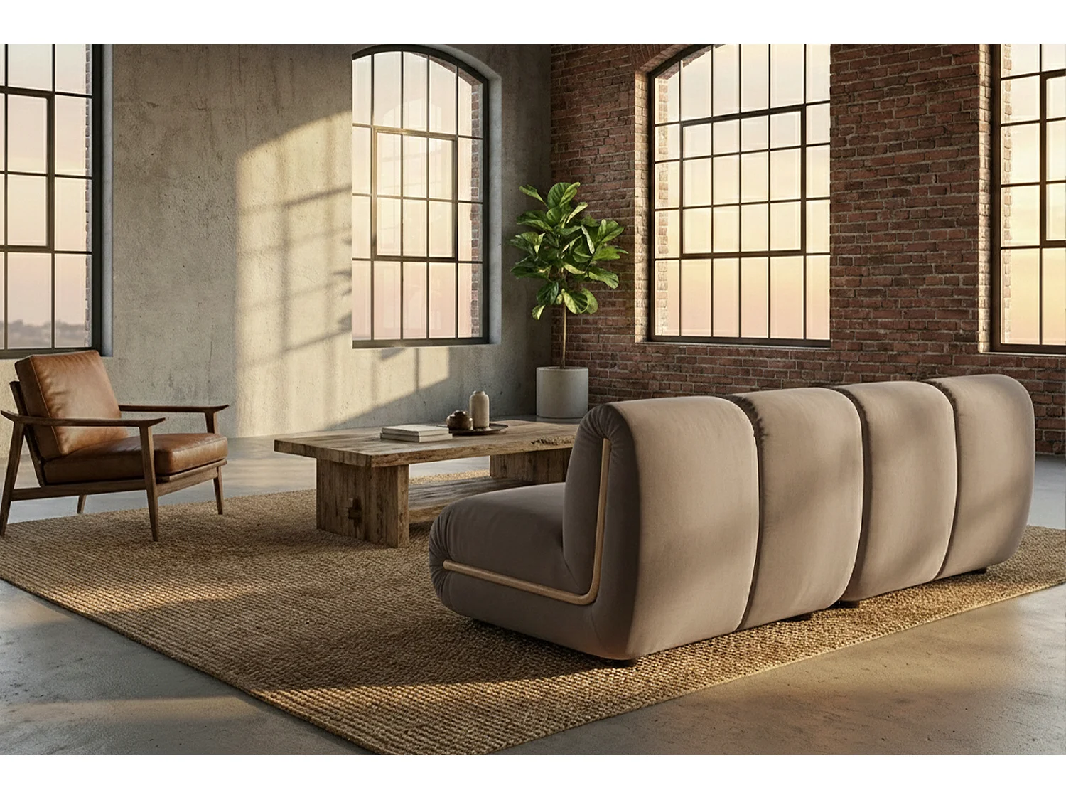 Sofá modular - topo terciopelo - LAYLA