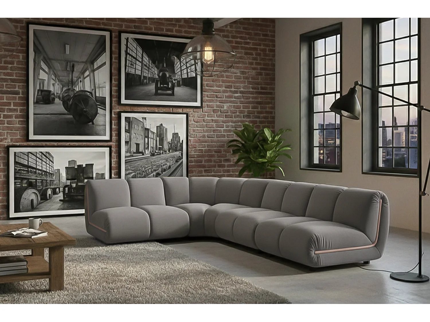 Sofá modular - topo terciopelo - LAYLA