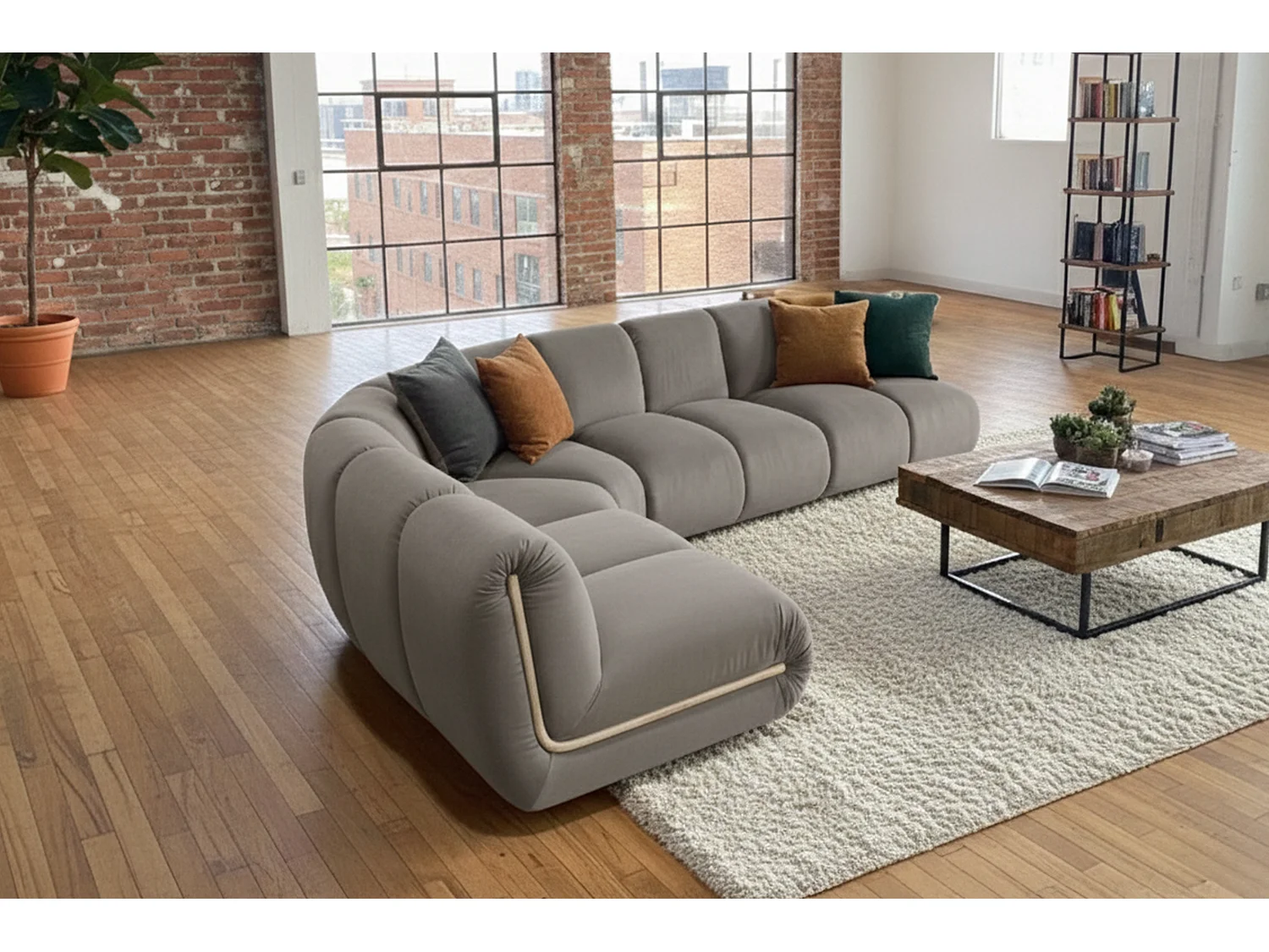 Sofá modular - topo terciopelo - LAYLA