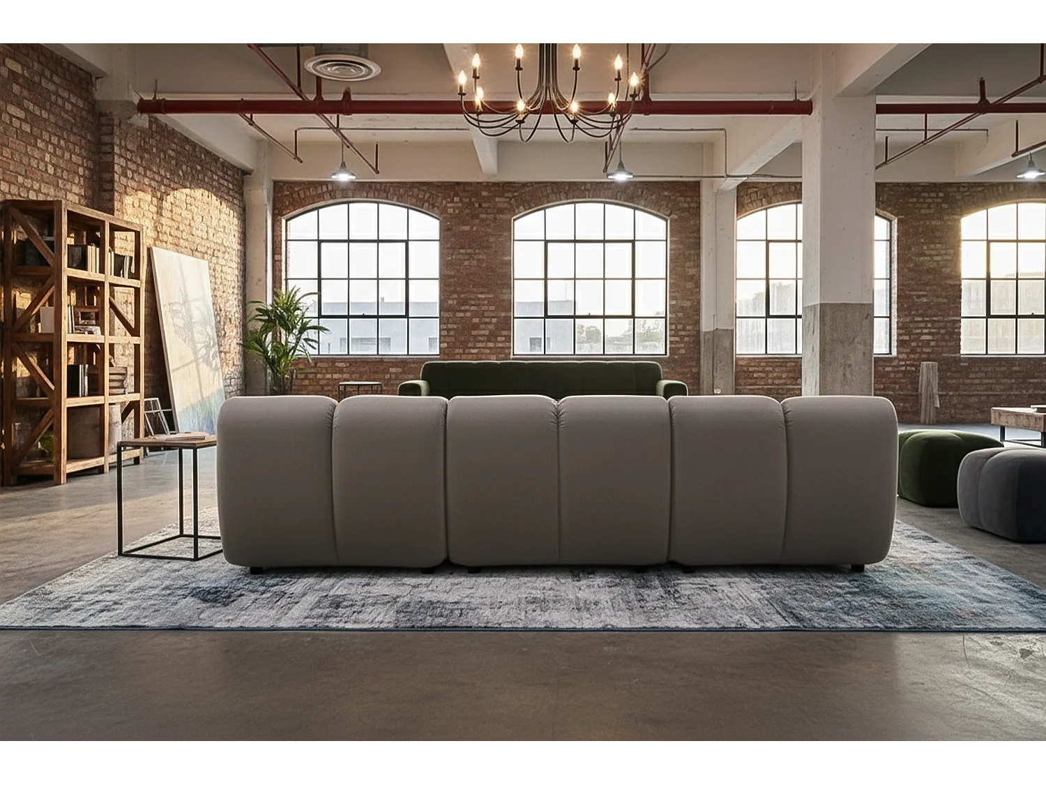 Modulares Sofa - Taupe Velvet - LAYLA