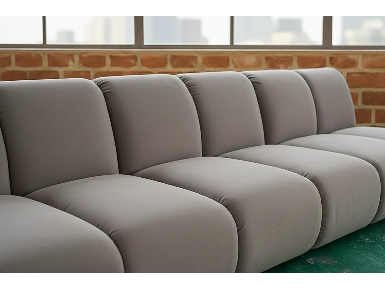 Modulares Sofa - Taupe Velvet - LAYLA