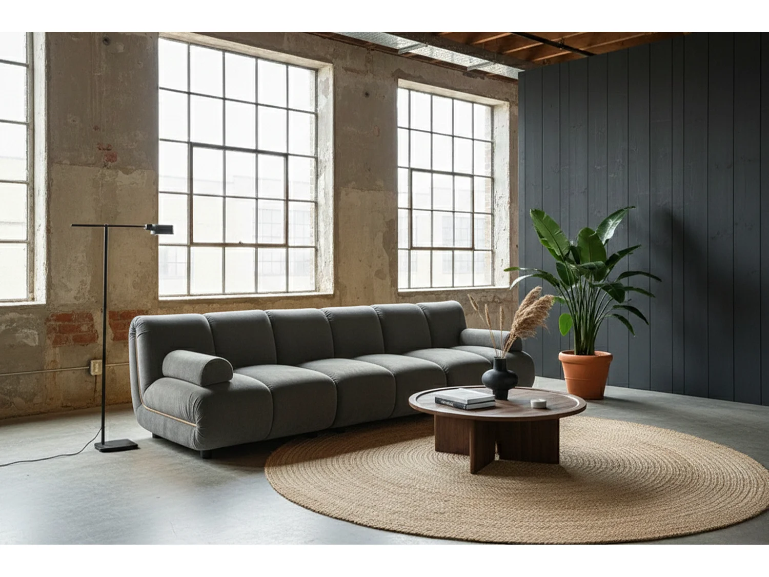 Modulares Sofa - Taupe Velvet - LAYLA