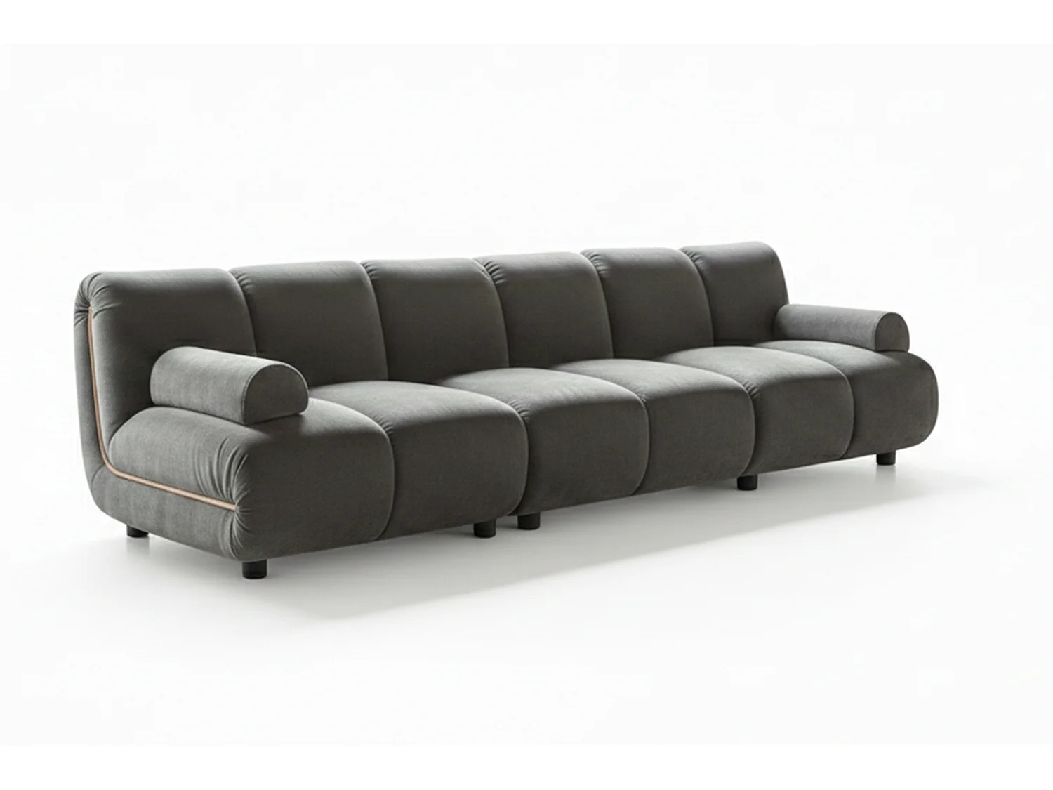 Modulares Sofa - Taupe Velvet - LAYLA