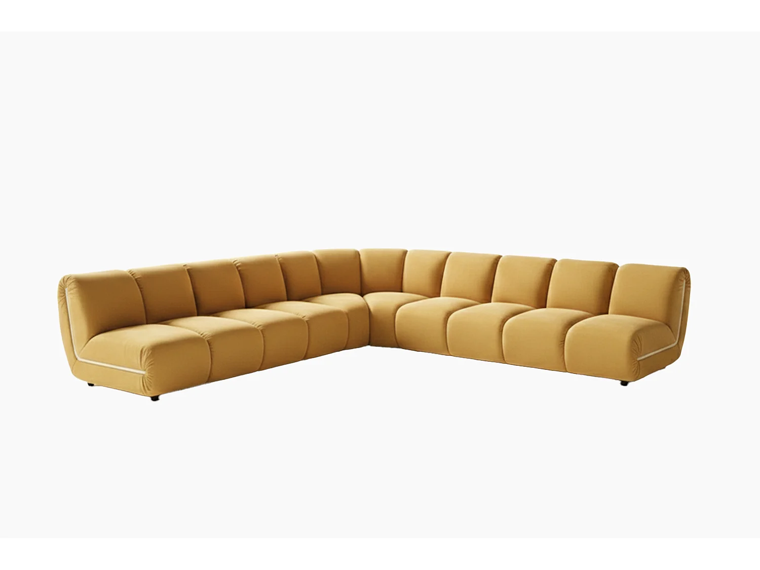 Modulares Sofa - Gelb Velvet - LAYLA