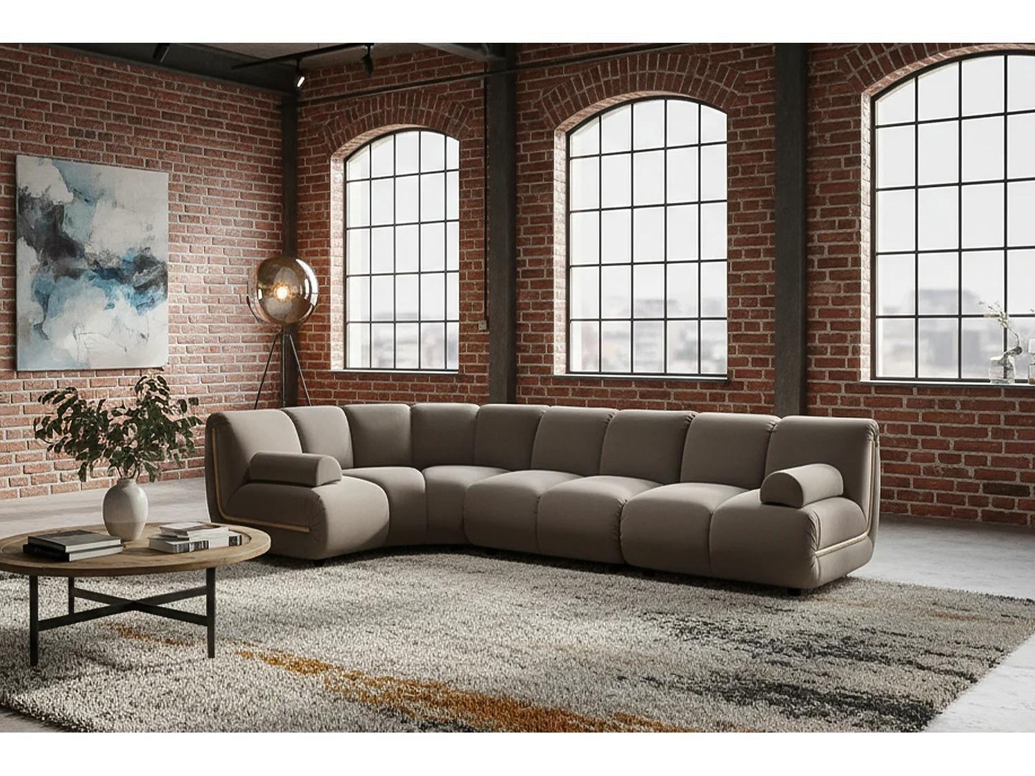 Sofá modular - topo terciopelo - LAYLA