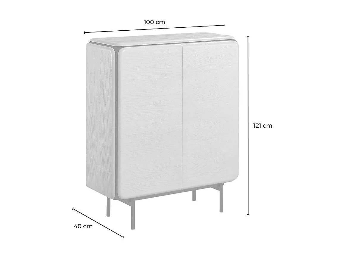 Highboard - Braun Holz - AVRIL
