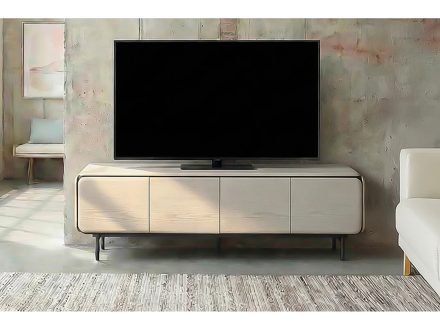 Lowboard - Grau Holz - AVRIL