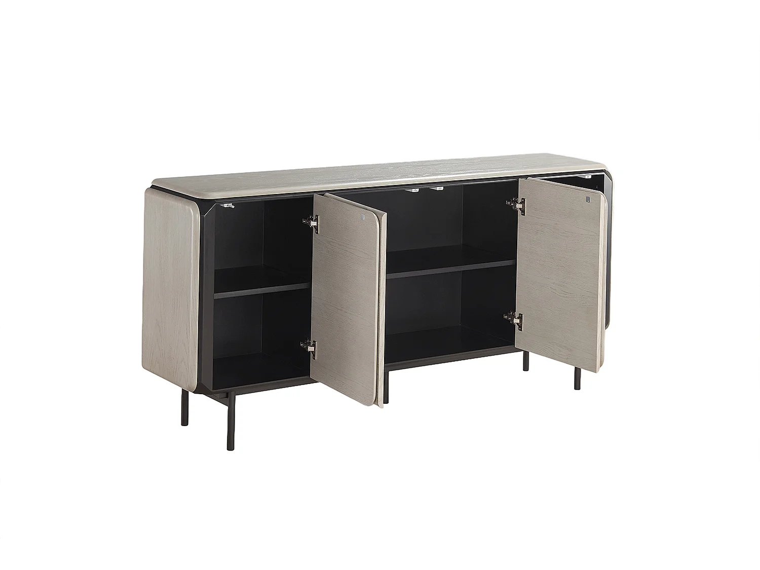Sideboard - Grau Holz - AVRIL