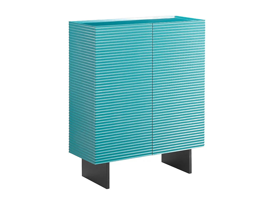 Highboard - Blau Holz - LYNN