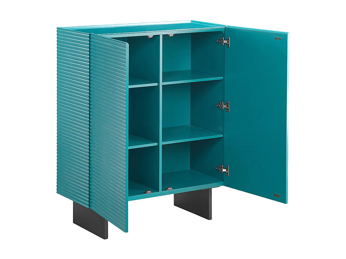 Highboard - Blau Holz - LYNN