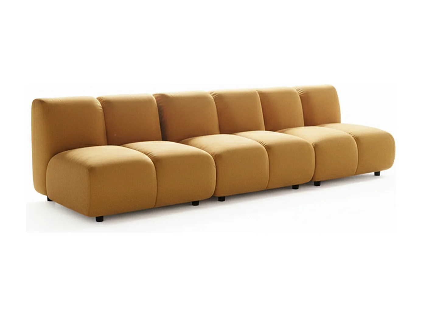 Modulares Sofa - Gelb Velvet - LAYLA