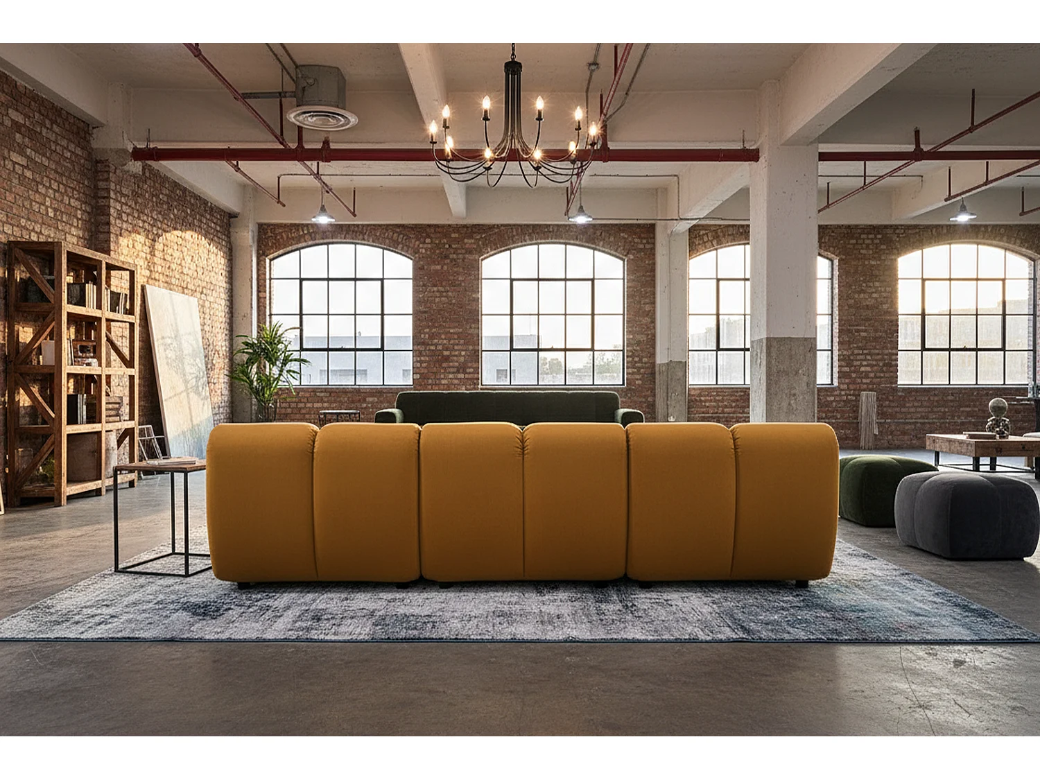 Modulares Sofa - Gelb Velvet - LAYLA