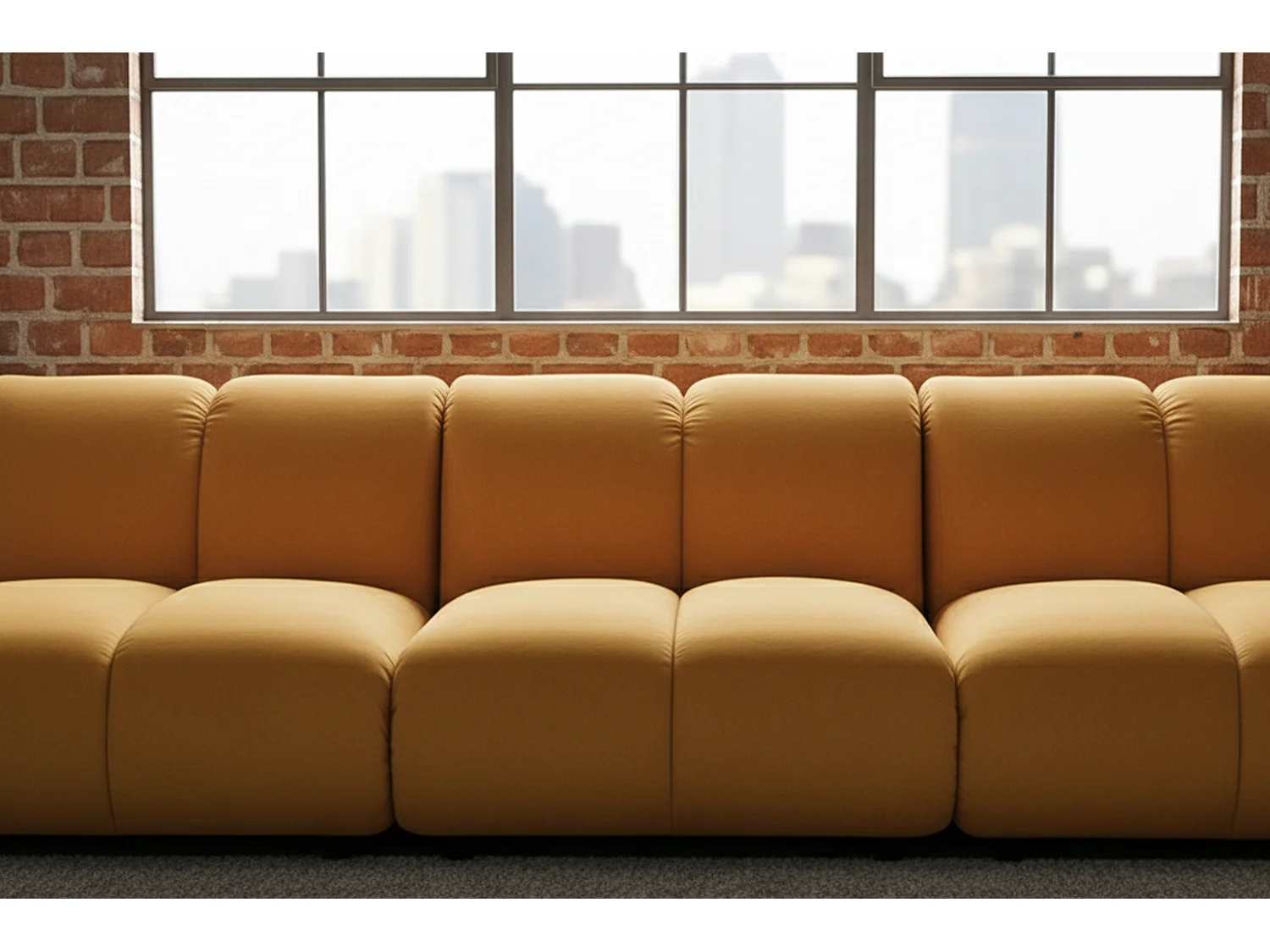 Modulares Sofa - Gelb Velvet - LAYLA