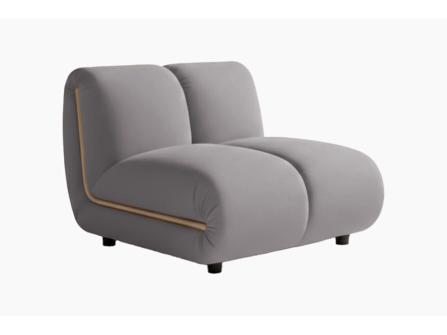 Einzelsessel - Taupe Velvet - LAYLA