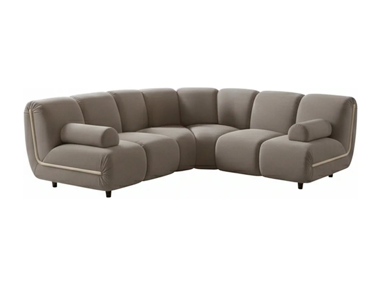Modulares Sofa - Taupe Velvet - LAYLA