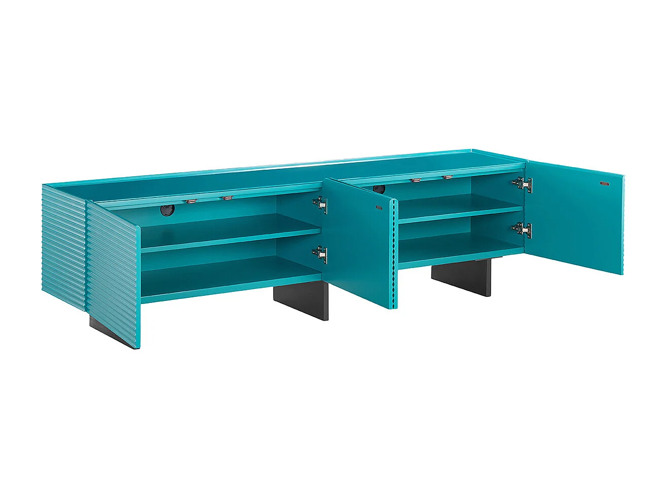 Lowboard - Blau Holz - LYNN