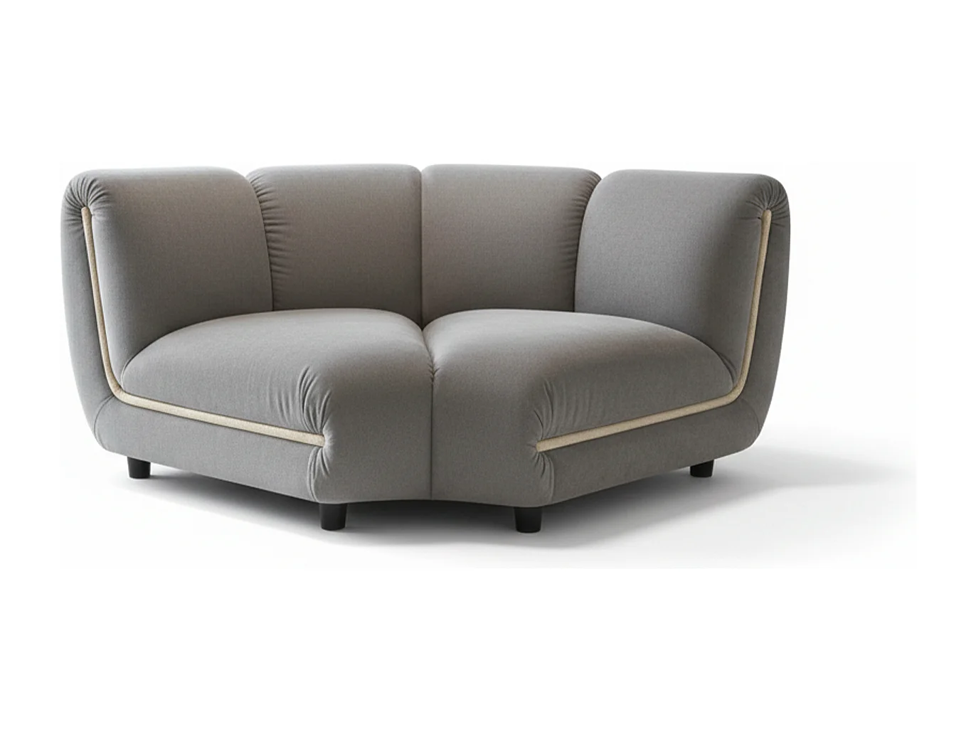 Einzelsessel - Taupe Velvet - LAYLA