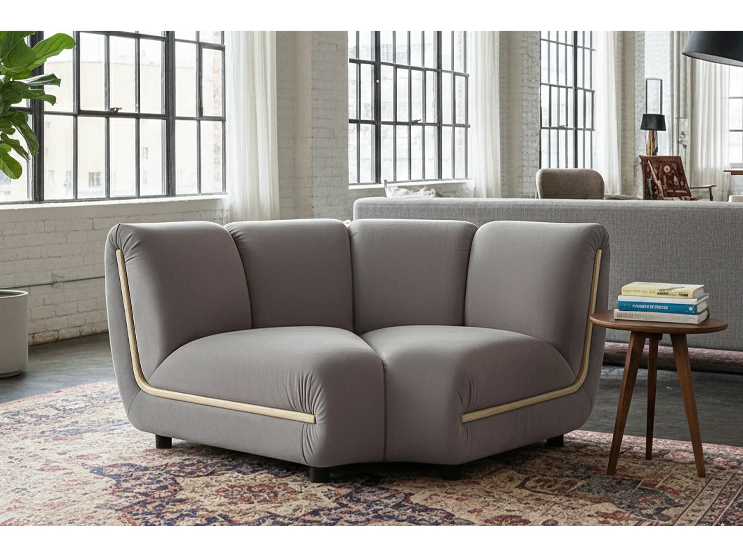 Einzelsessel - Taupe Velvet - LAYLA