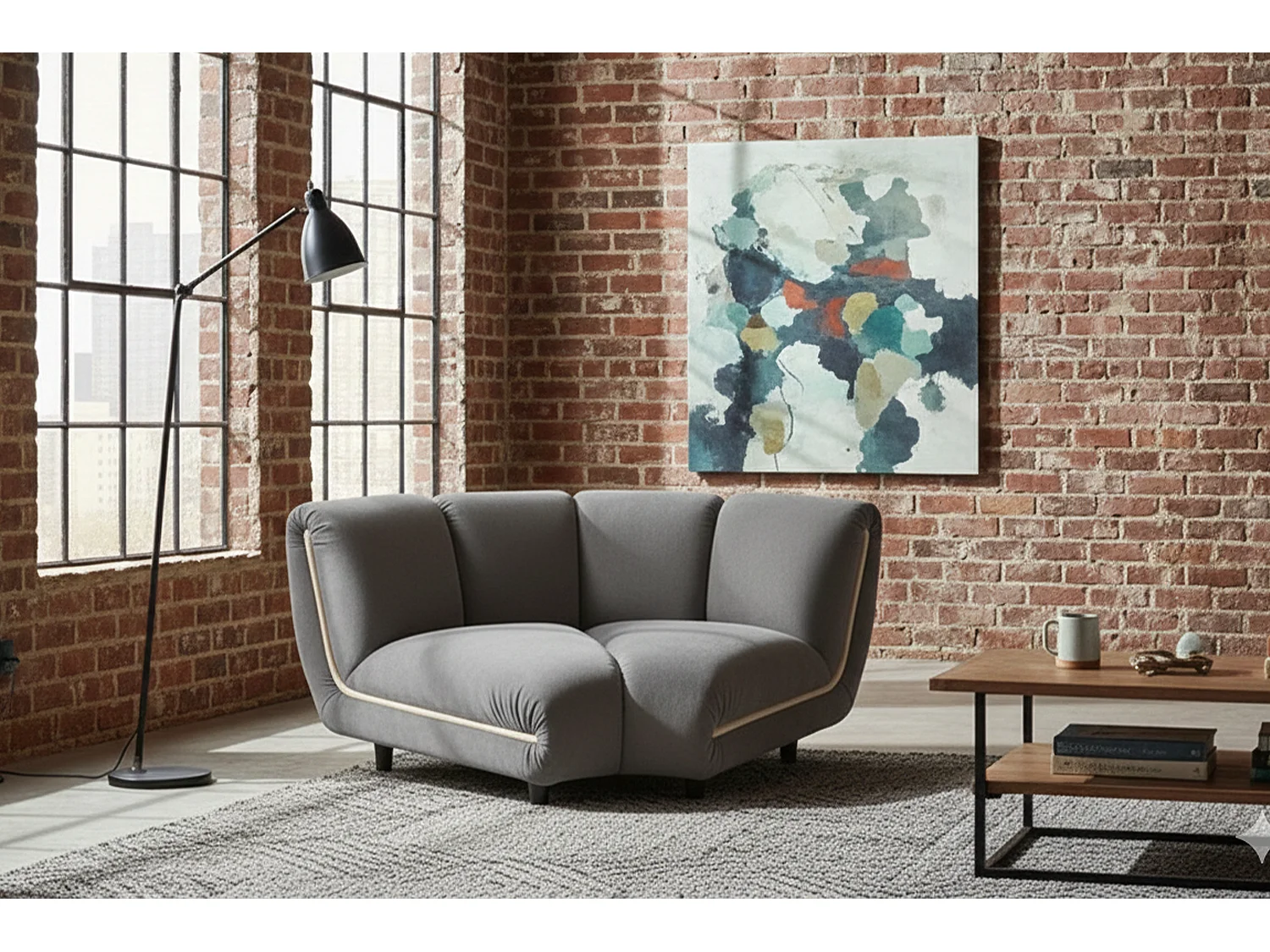 Einzelsessel - Taupe Velvet - LAYLA