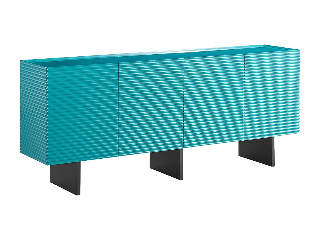 Sideboard - Blau Holz - LYNN