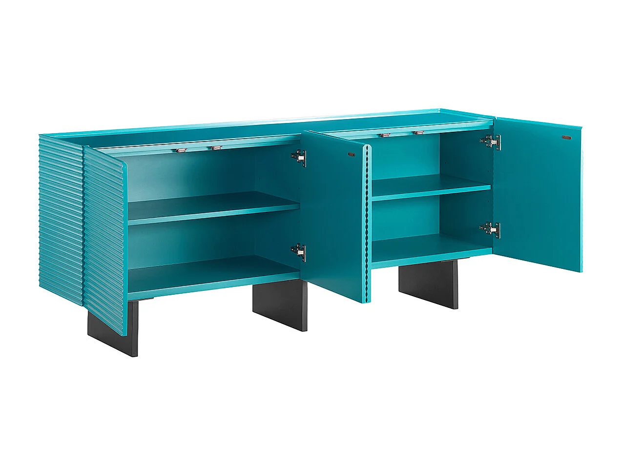 Sideboard - Blau Holz - LYNN