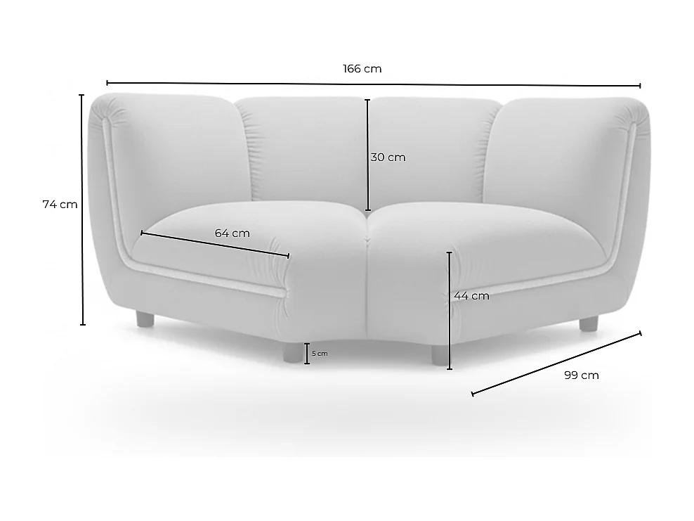 Einzelsessel - Gelb Velvet - LAYLA