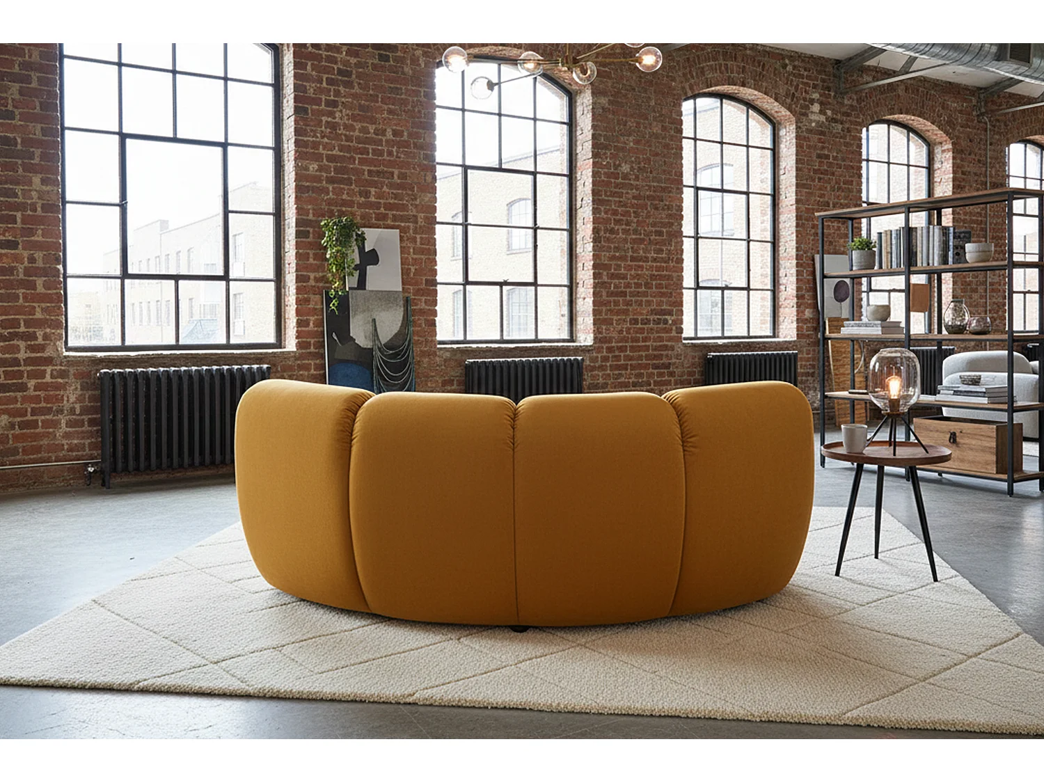 Einzelsessel - Gelb Velvet - LAYLA