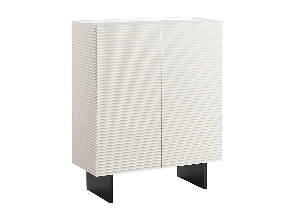 Highboard - Weiß Holz - LYNN