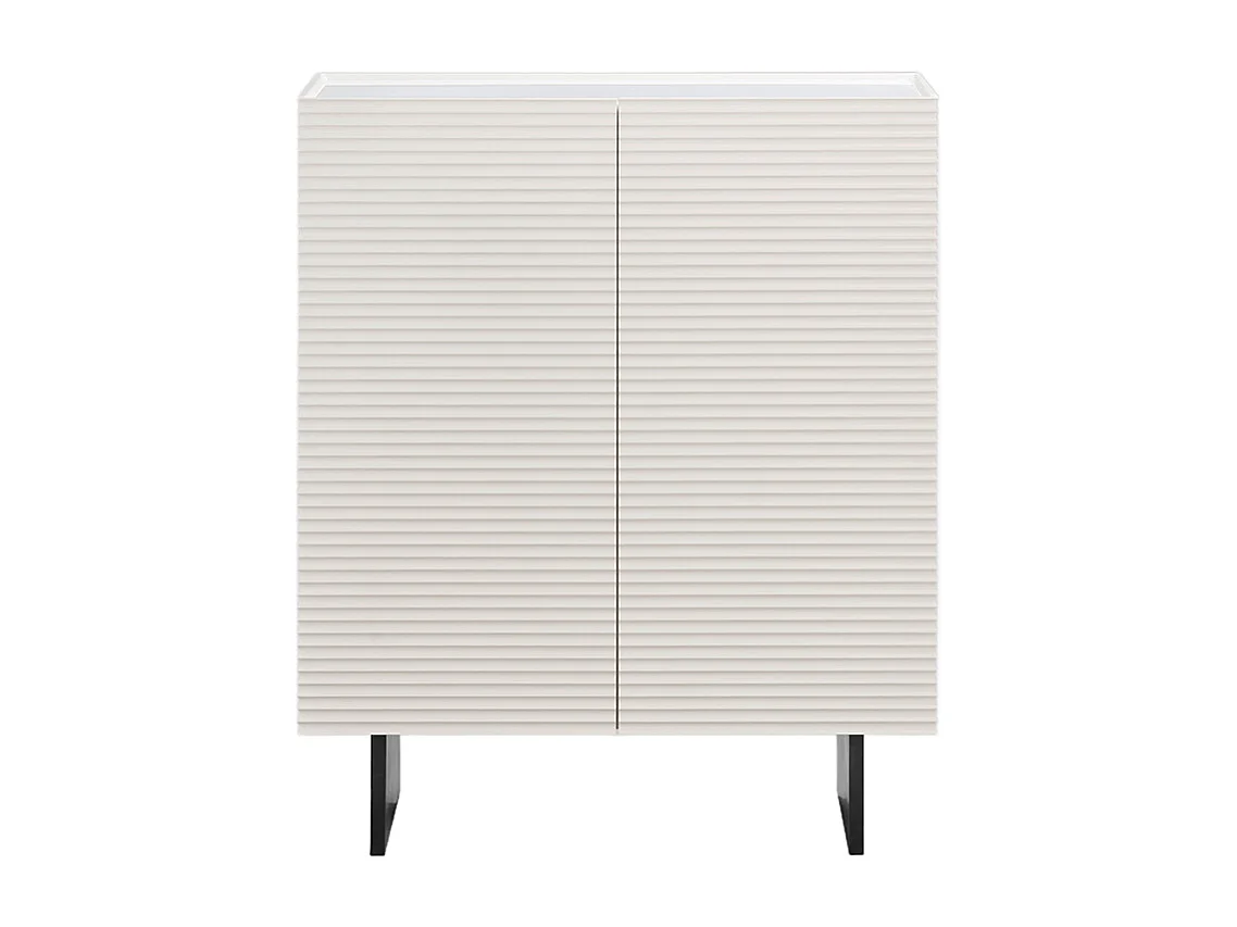 Highboard - Weiß Holz - LYNN