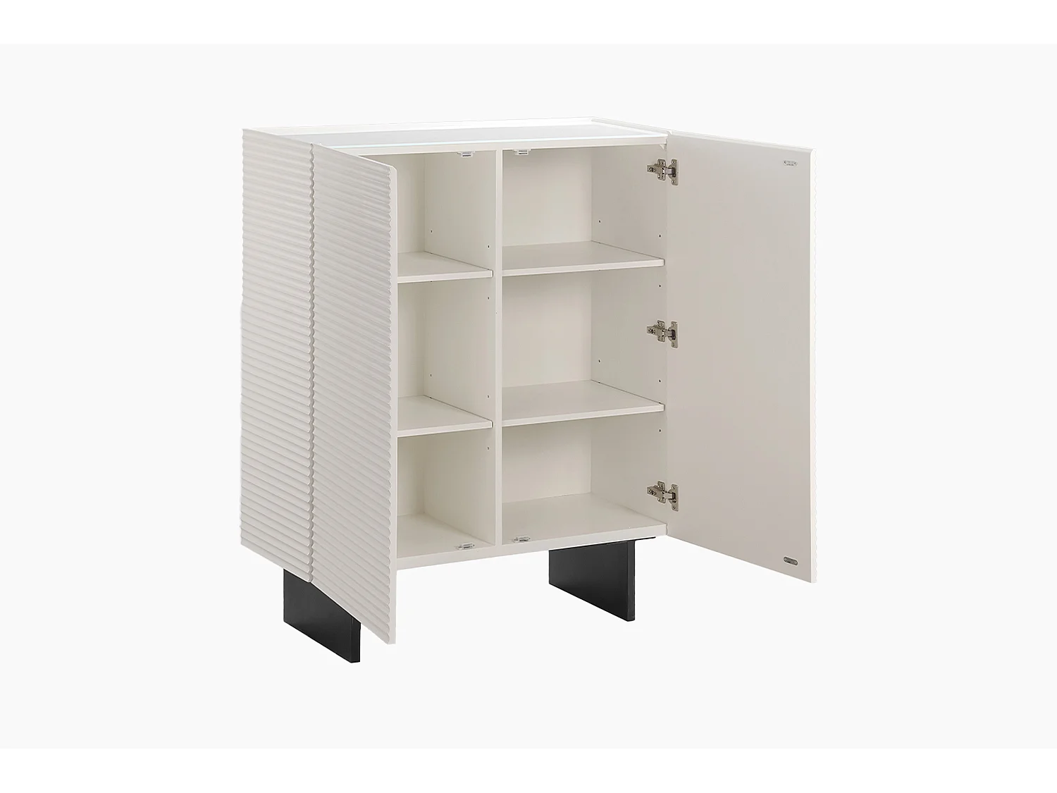 Highboard - Weiß Holz - LYNN