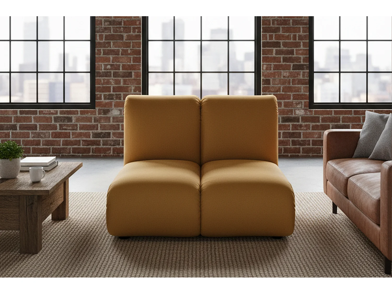 Einzelsessel - Gelb Velvet - LAYLA