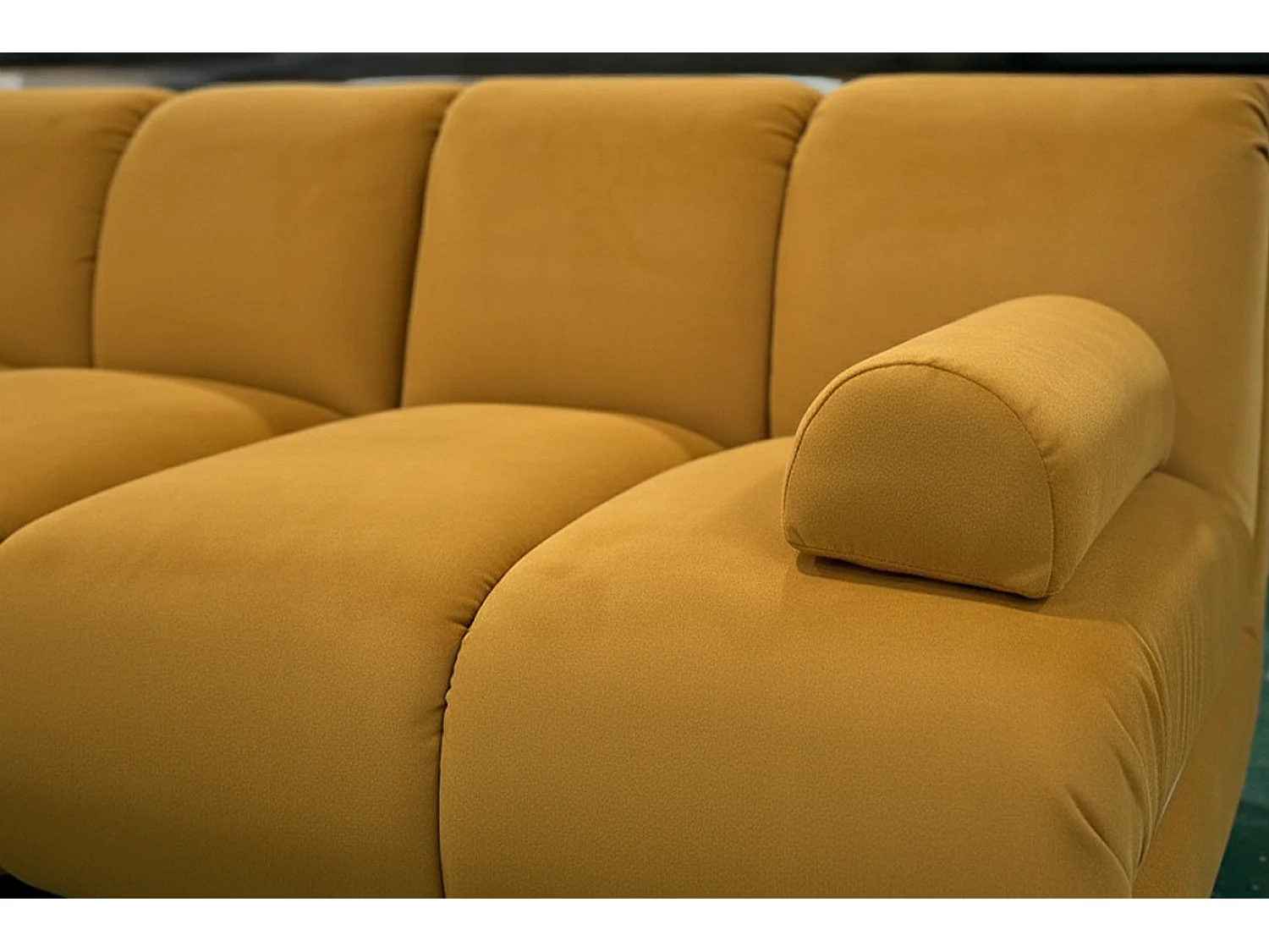 Modulares Sofa - Gelb Velvet - LAYLA