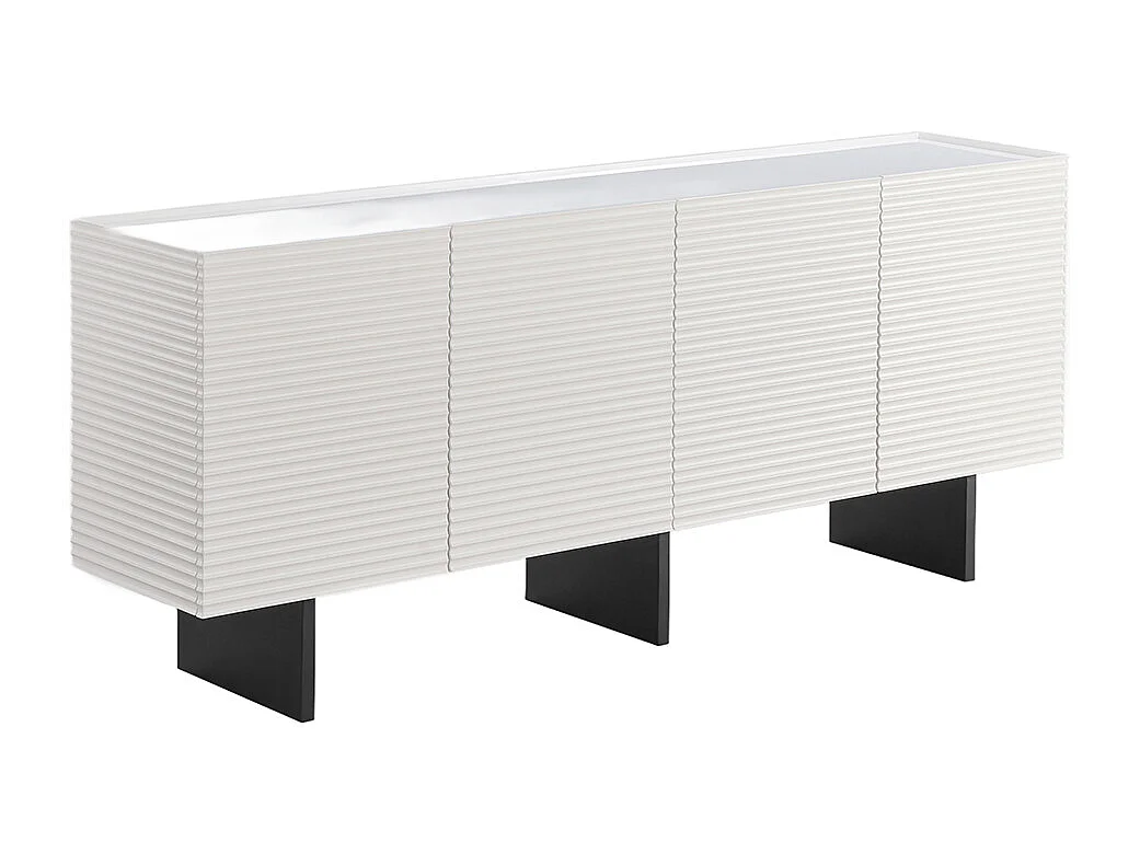 Sideboard - Weiß Holz - LYNN