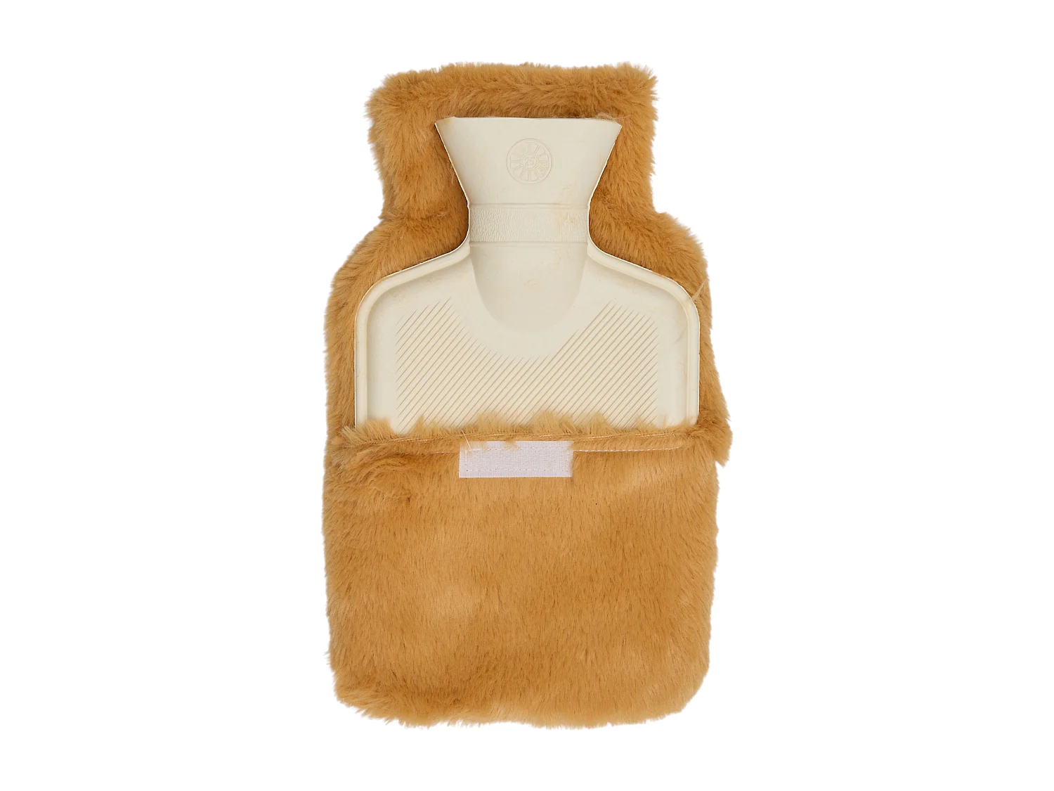 Bouillotte 1L imitation fourrure Capybara marron en polyester - The Concept Factory