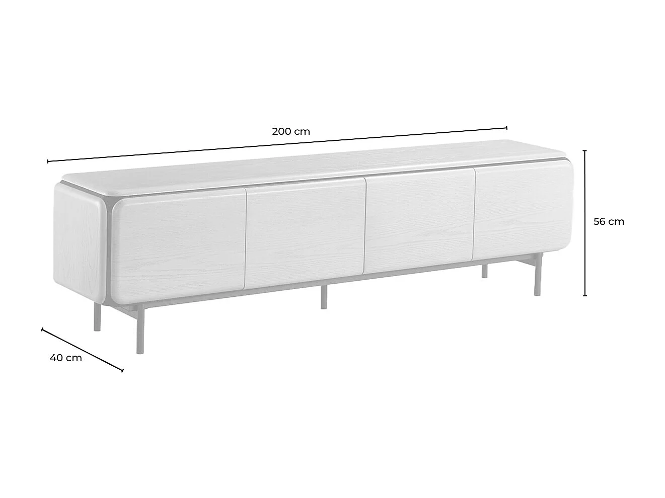 Lowboard - Braun Holz - AVRIL