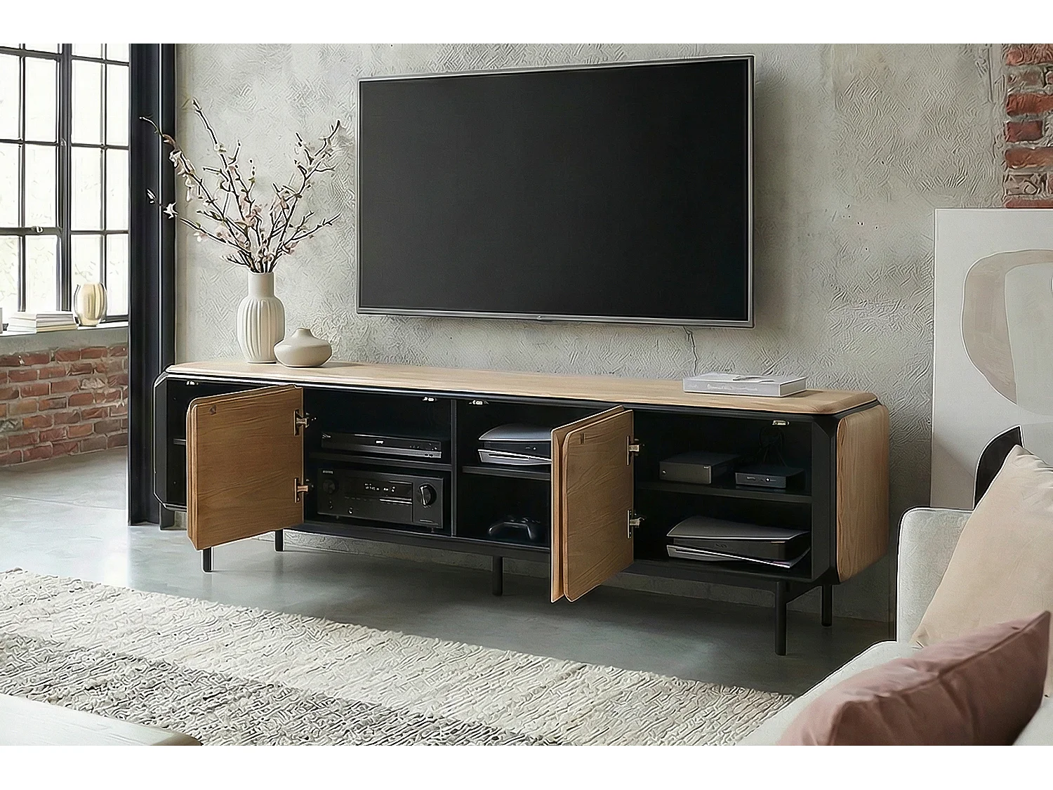 Lowboard - Braun Holz - AVRIL