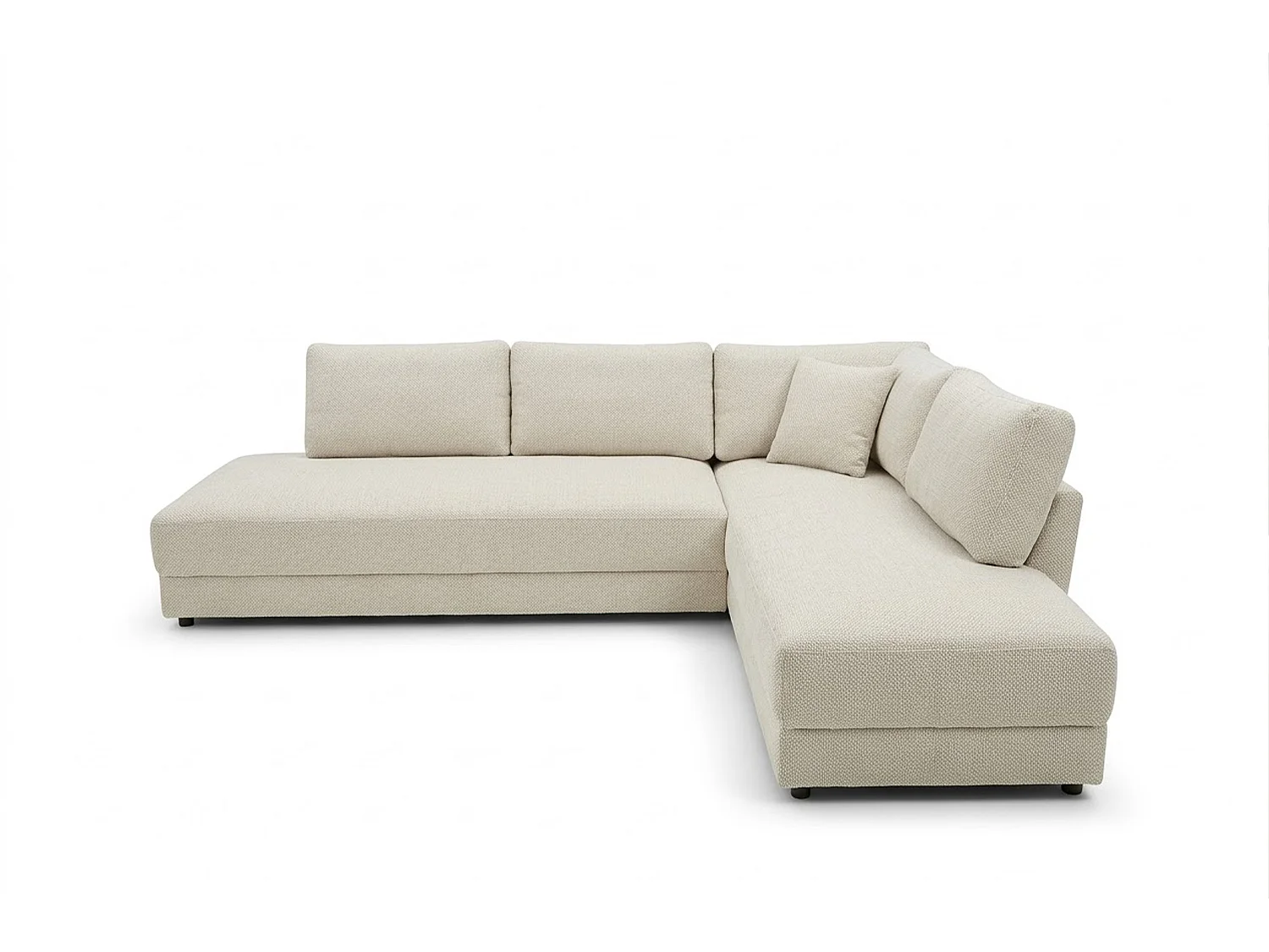 Schlafsofa - Cremeweiß Flachgewebe - SADIRA