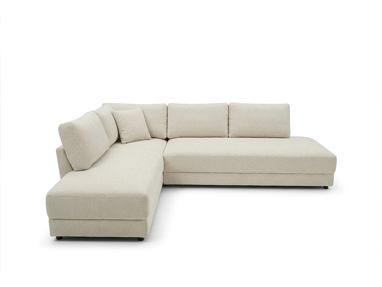 Schlafsofa - Cremeweiß Flachgewebe - SADIRA