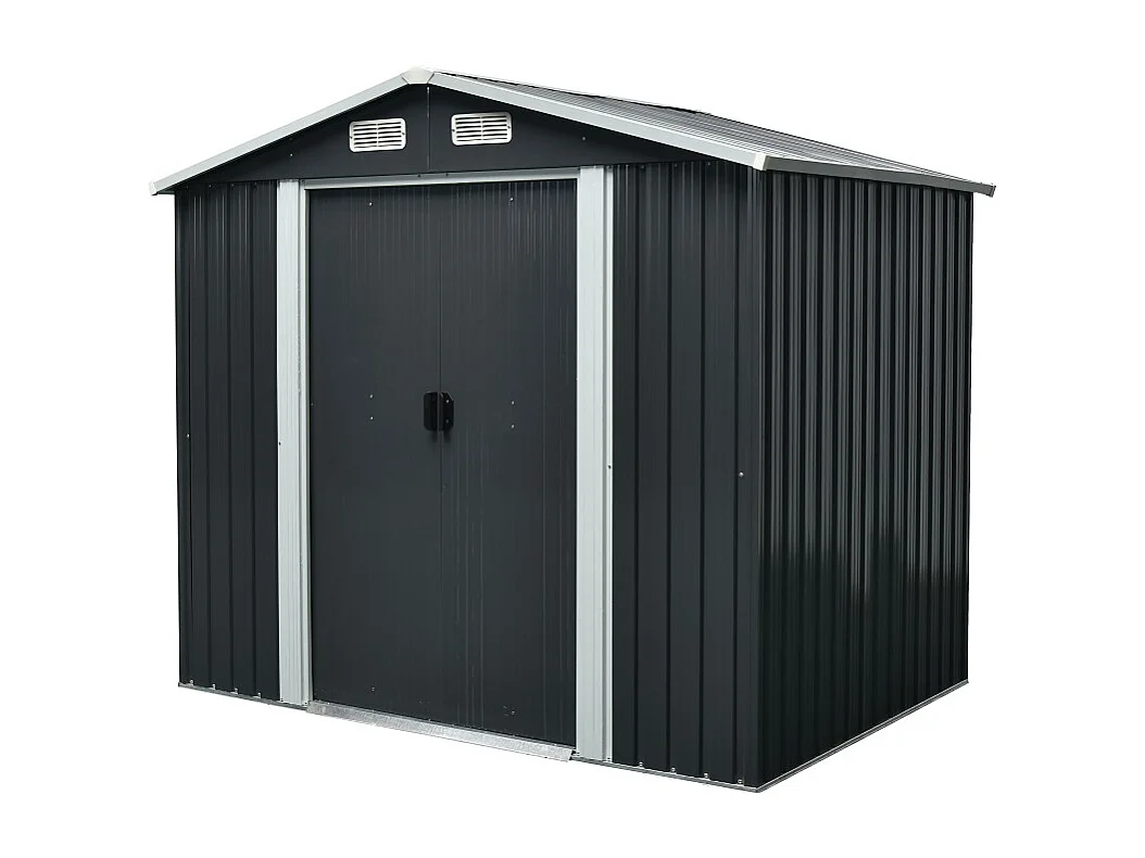 Abri de Jardin Metal 3.66 m² | Acier Galvanisé | 162 x 226 x 172 cm | 2 Portes Coulissantes | Cabanon Jardin Extérieur