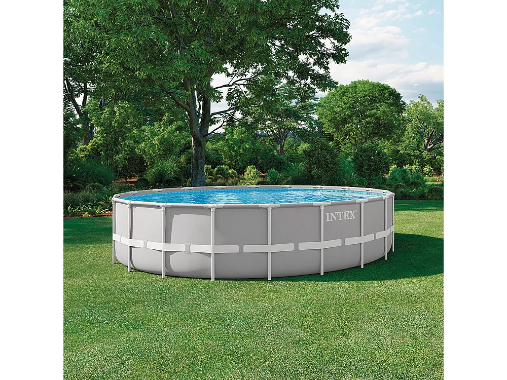 Piscine tubulaire ronde Intex Prism Frame 6,10 x 1,32 m