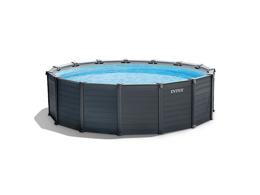 Piscine tubulaire ronde Intex Graphite 4,78 x 1,24 m