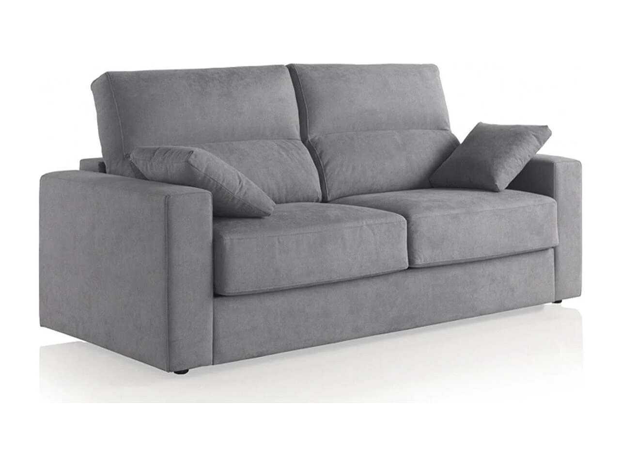 Schlafsofa Katya-Stoff anthrazit fleckabweisend 140x190 SAINT-FLORENT