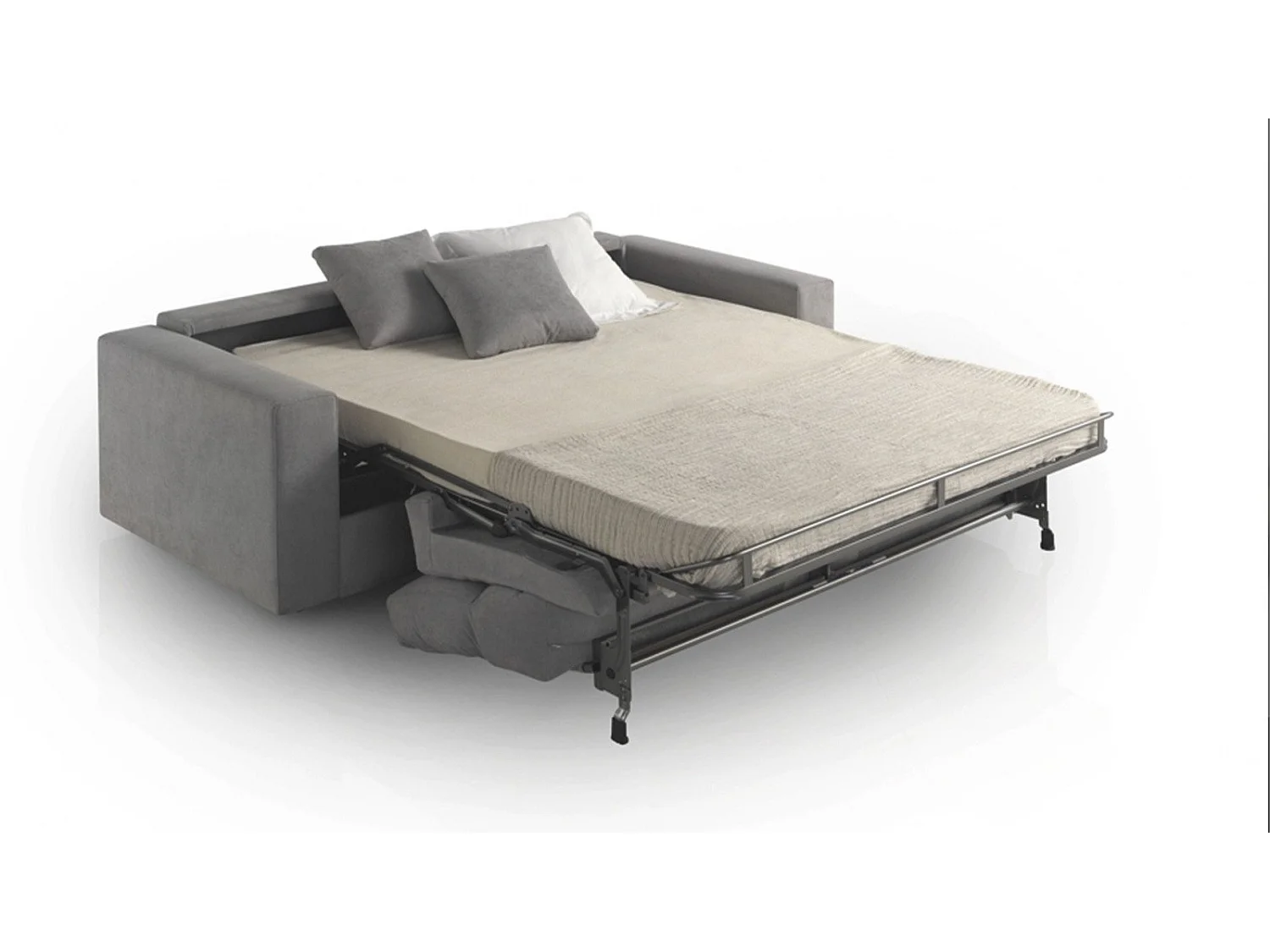 Schlafsofa Katya-Stoff anthrazit fleckabweisend 140x190 SAINT-FLORENT