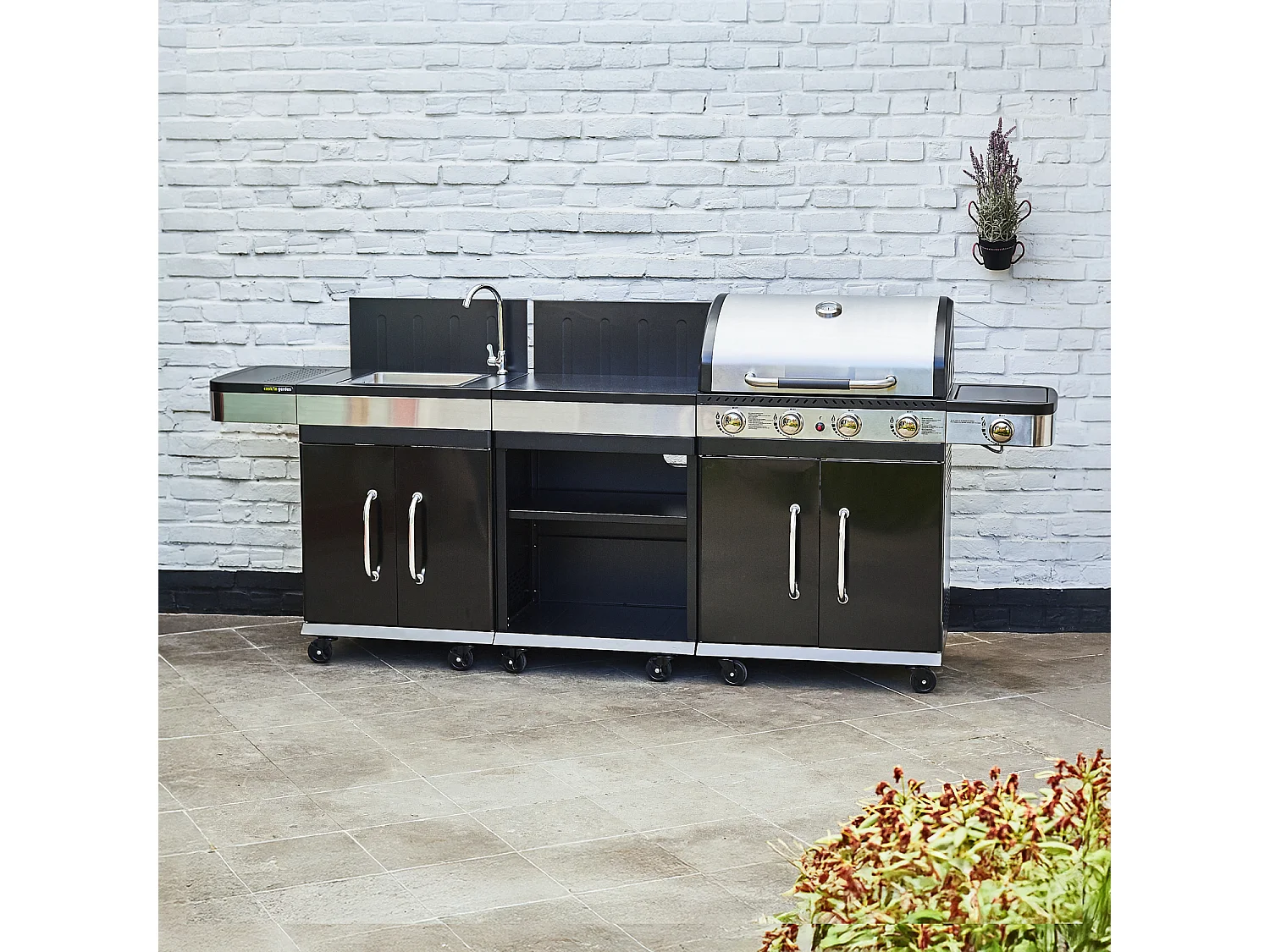 COOK'IN GARDEN - FIDGI 4 modulaire buitenkeuken met afdekking