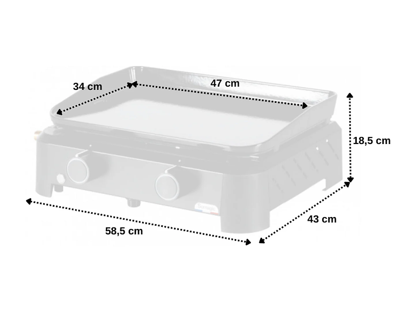 Piastra a gas HENDAYE 200