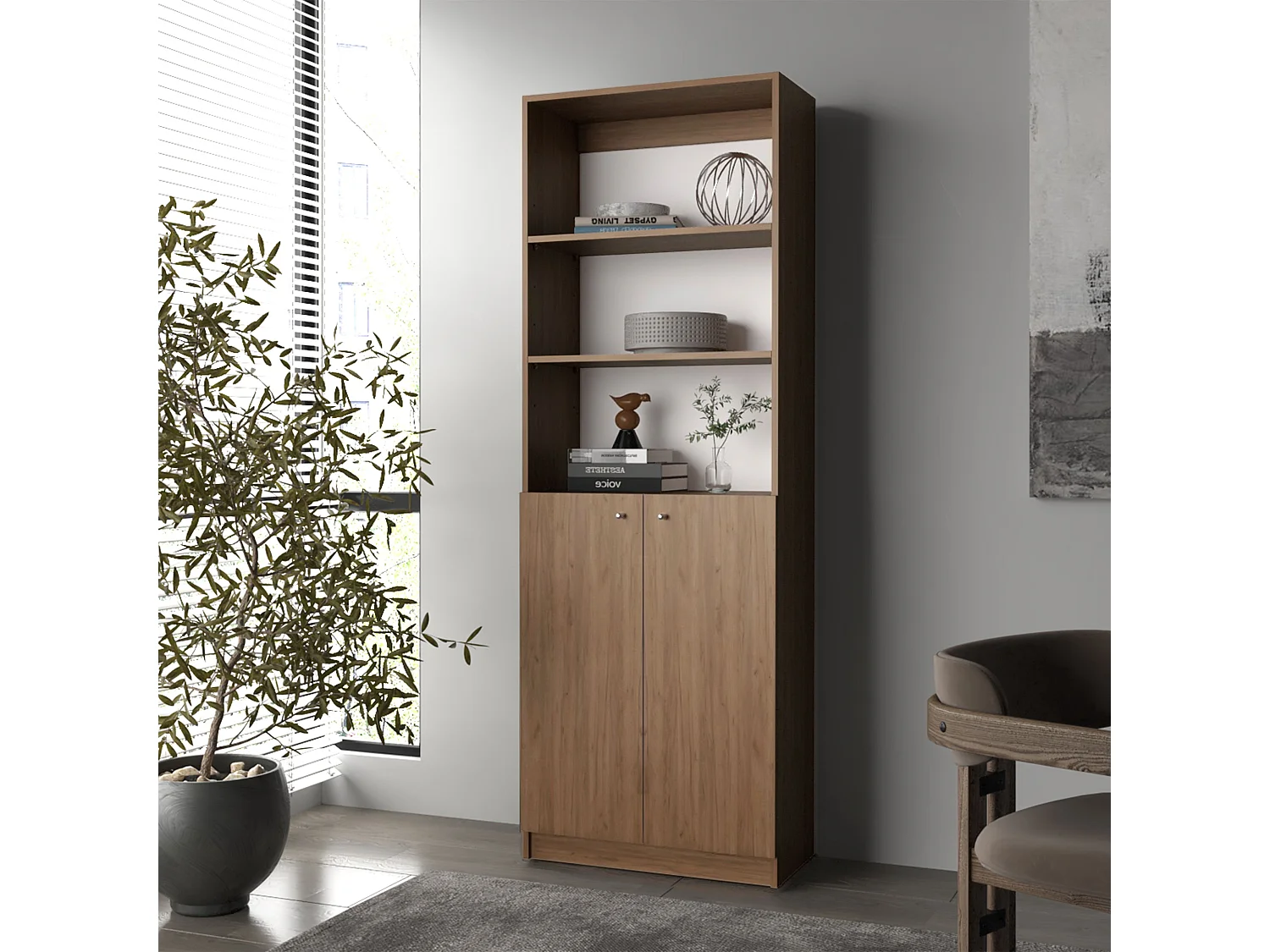 SEALY Librería Vertical de Almacenamiento Abierto para Hogar u Oficina