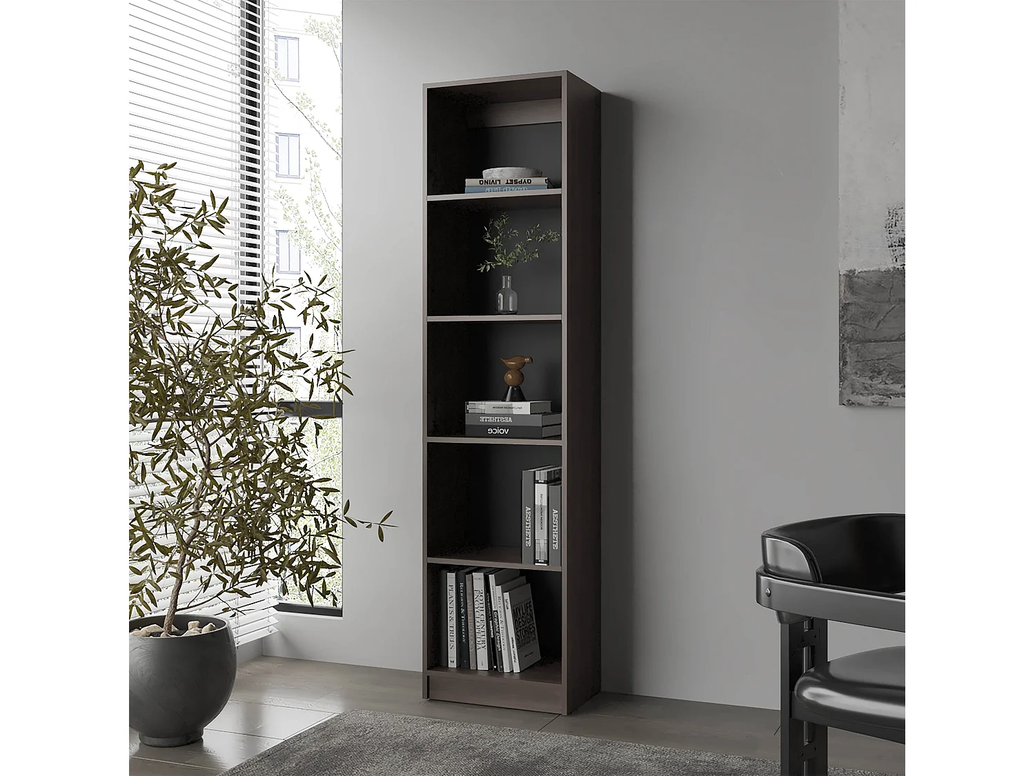 SEALY Bibliothèque Verticale à Rangement Ouvert pour Maison ou Bureau